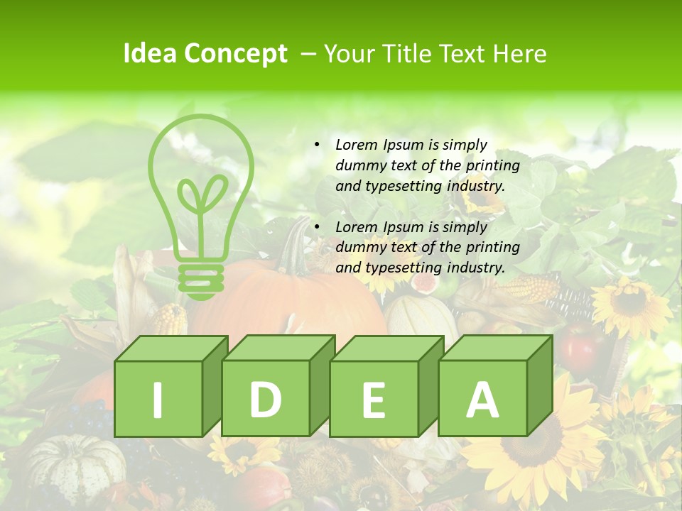 Gesund Zierk Obst PowerPoint Template