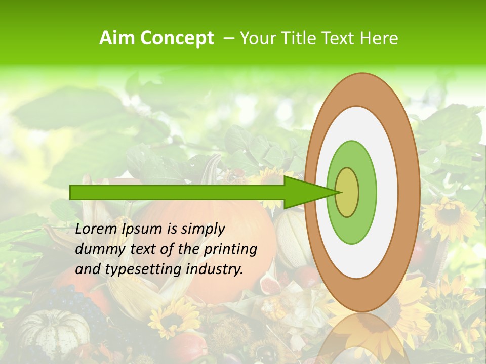 Gesund Zierk Obst PowerPoint Template