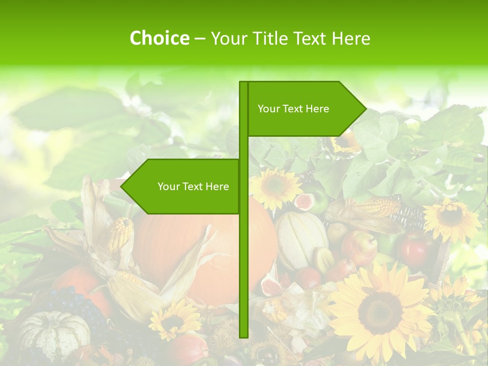 Gesund Zierk Obst PowerPoint Template