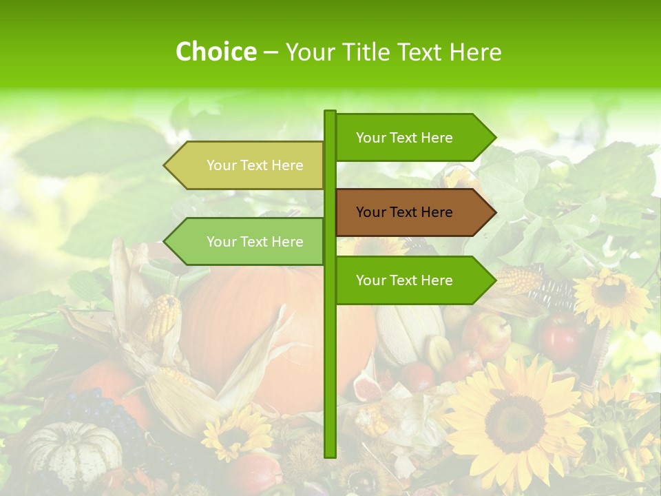 Gesund Zierk Obst PowerPoint Template