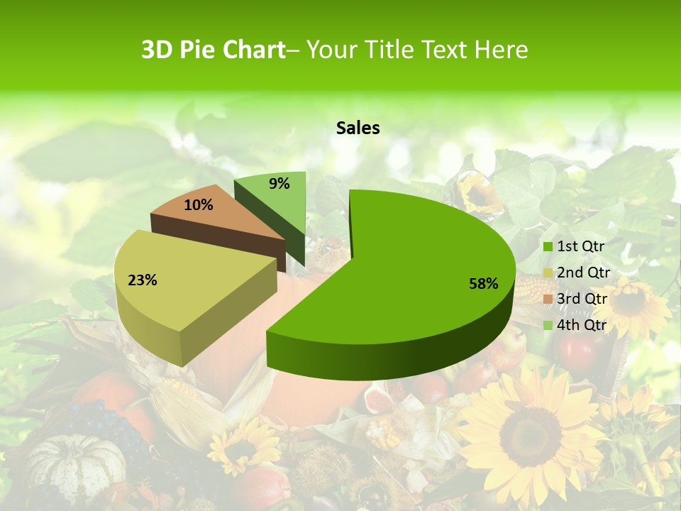 Gesund Zierk Obst PowerPoint Template