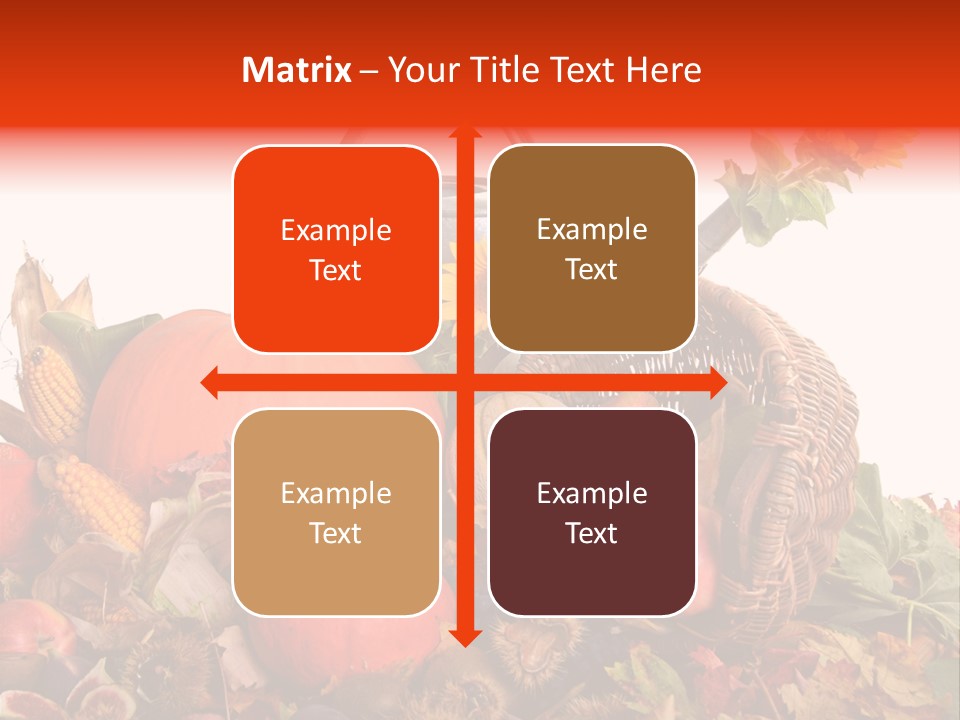 Ernte Birne Mais PowerPoint Template