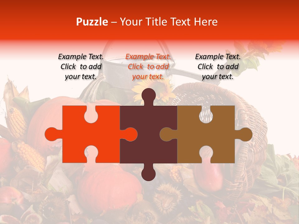 Ernte Birne Mais PowerPoint Template