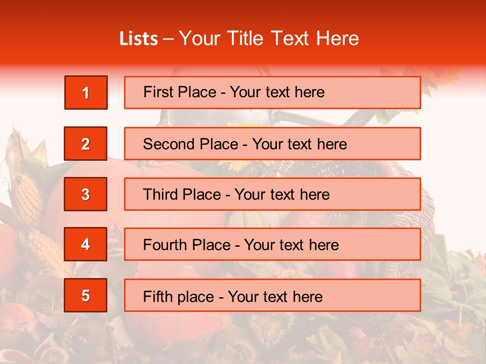 Ernte Birne Mais PowerPoint Template