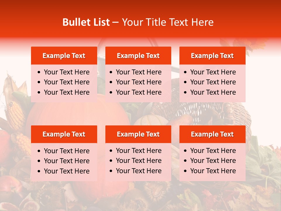 Ernte Birne Mais PowerPoint Template