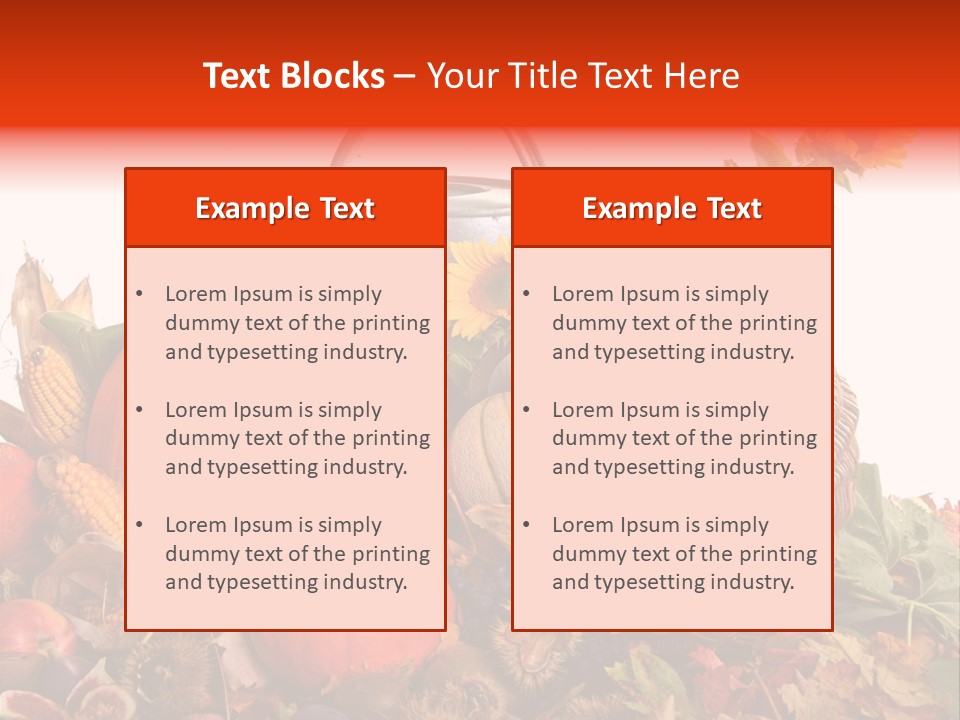 Ernte Birne Mais PowerPoint Template