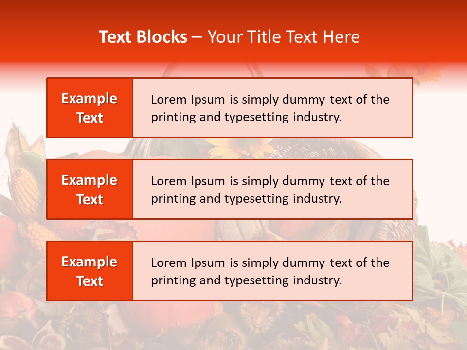 Ernte Birne Mais PowerPoint Template