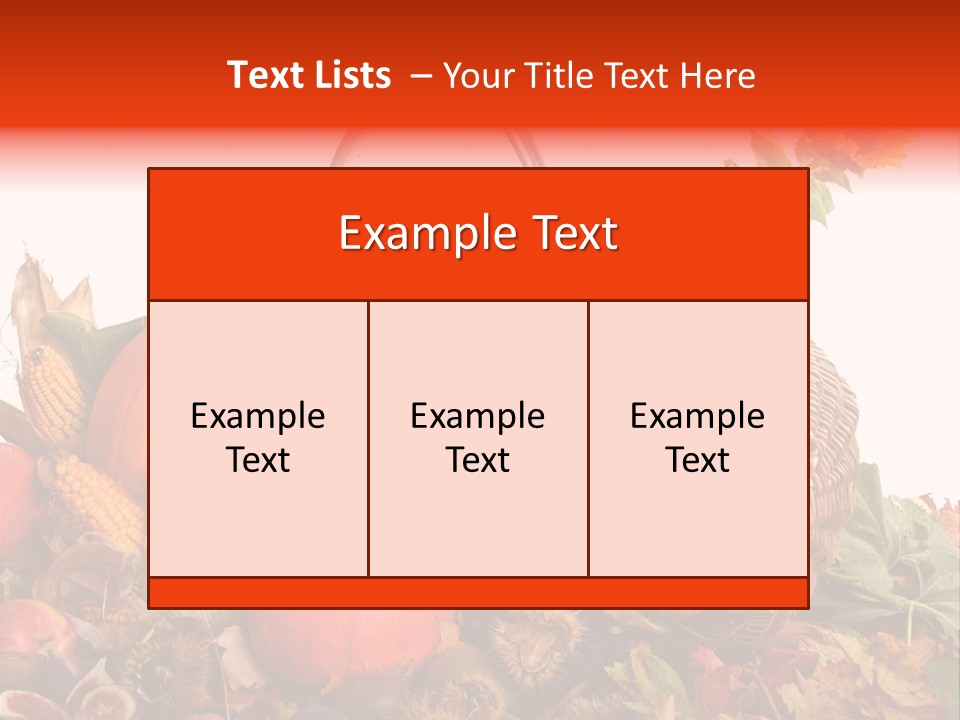 Ernte Birne Mais PowerPoint Template