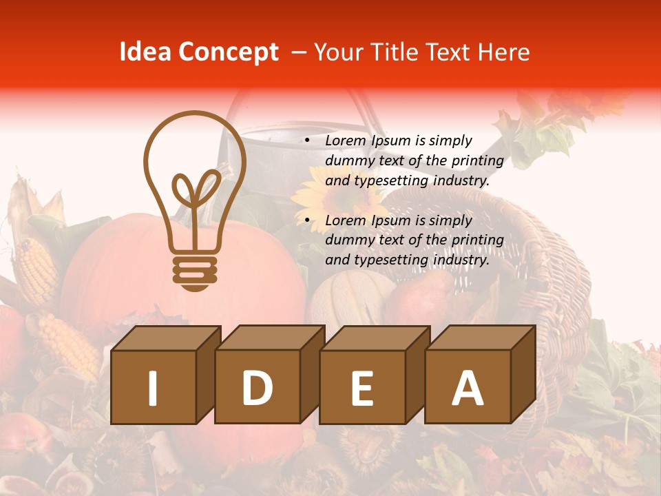 Ernte Birne Mais PowerPoint Template