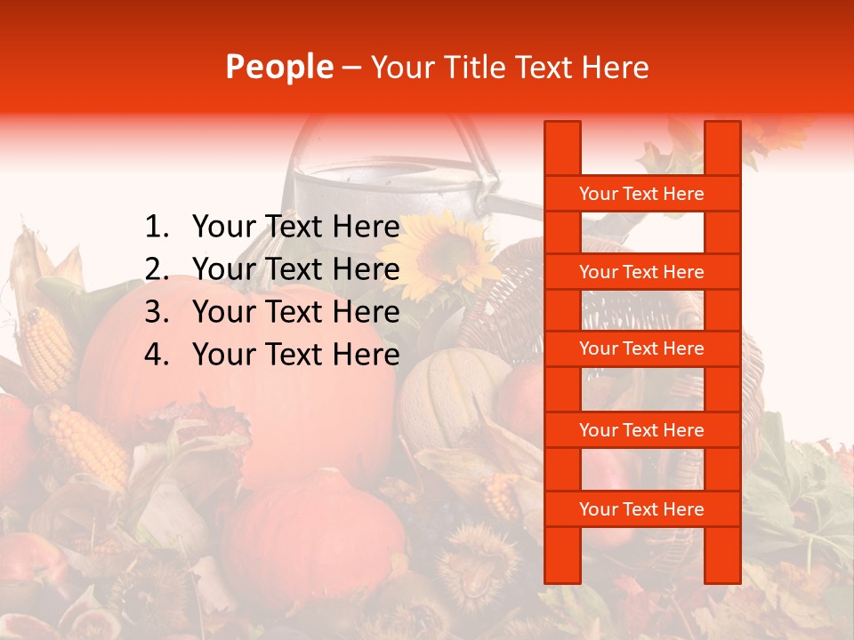 Ernte Birne Mais PowerPoint Template