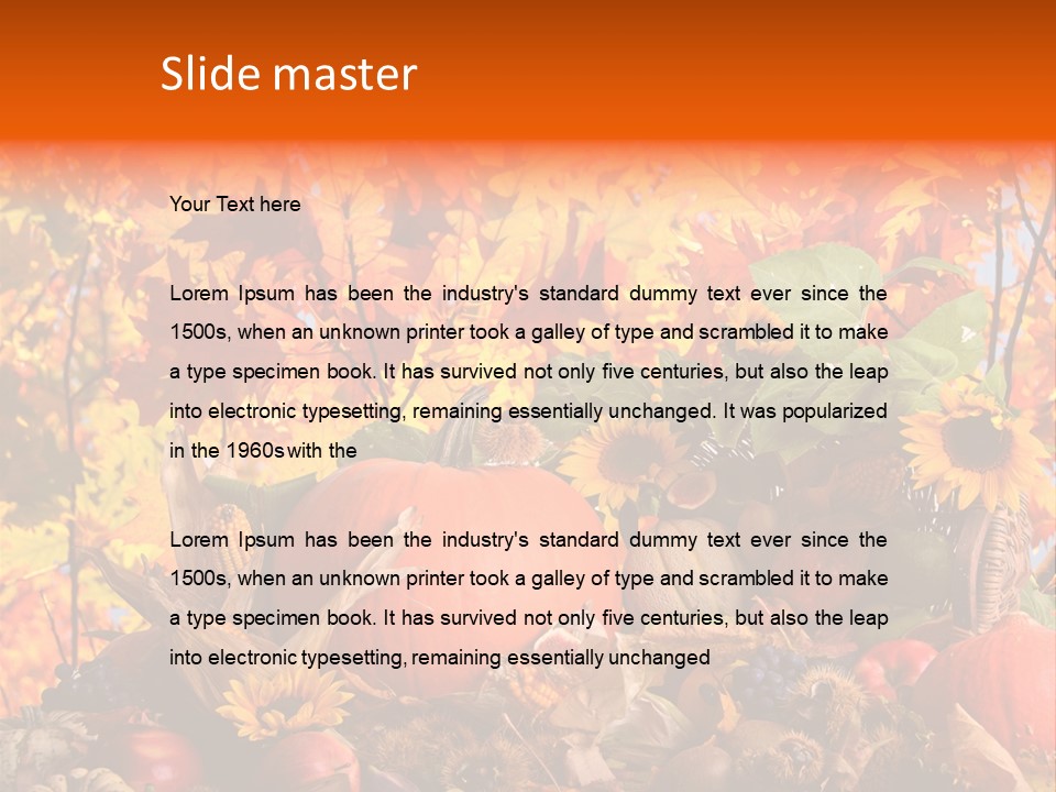 Vielfalt Erntedank Autumn PowerPoint Template