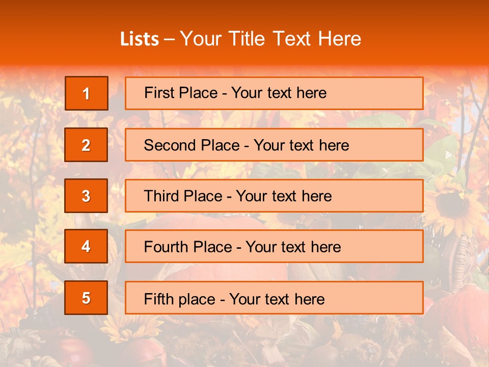 Vielfalt Erntedank Autumn PowerPoint Template