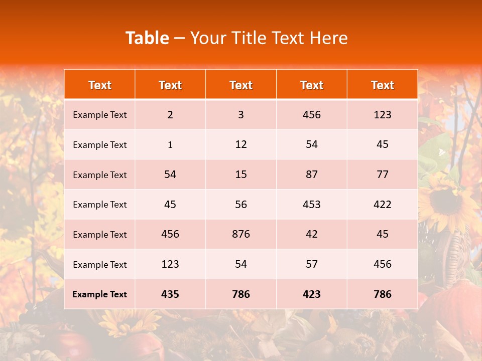 Vielfalt Erntedank Autumn PowerPoint Template