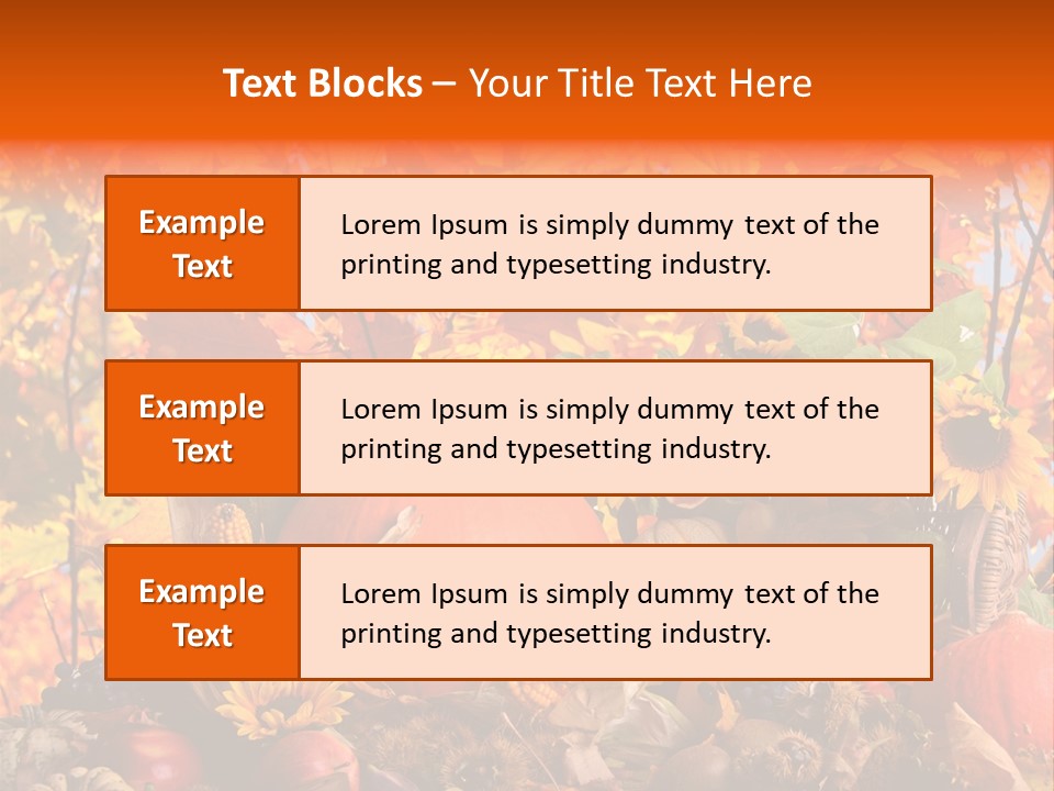 Vielfalt Erntedank Autumn PowerPoint Template