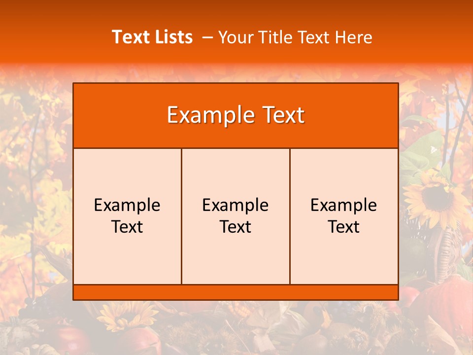 Vielfalt Erntedank Autumn PowerPoint Template