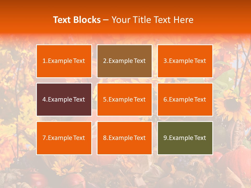 Vielfalt Erntedank Autumn PowerPoint Template