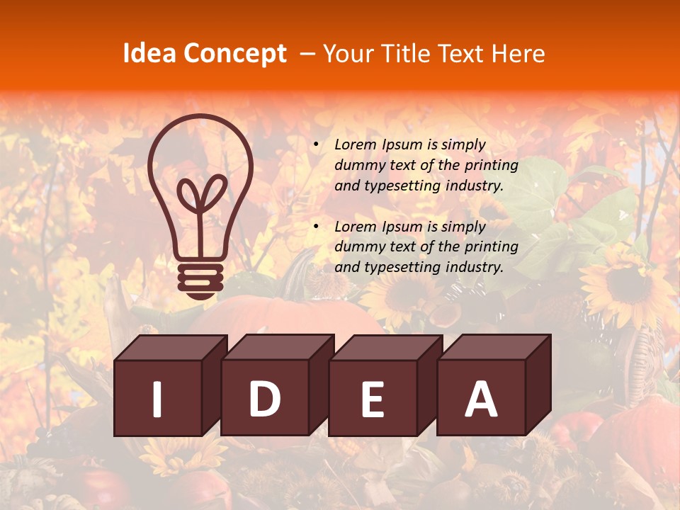 Vielfalt Erntedank Autumn PowerPoint Template