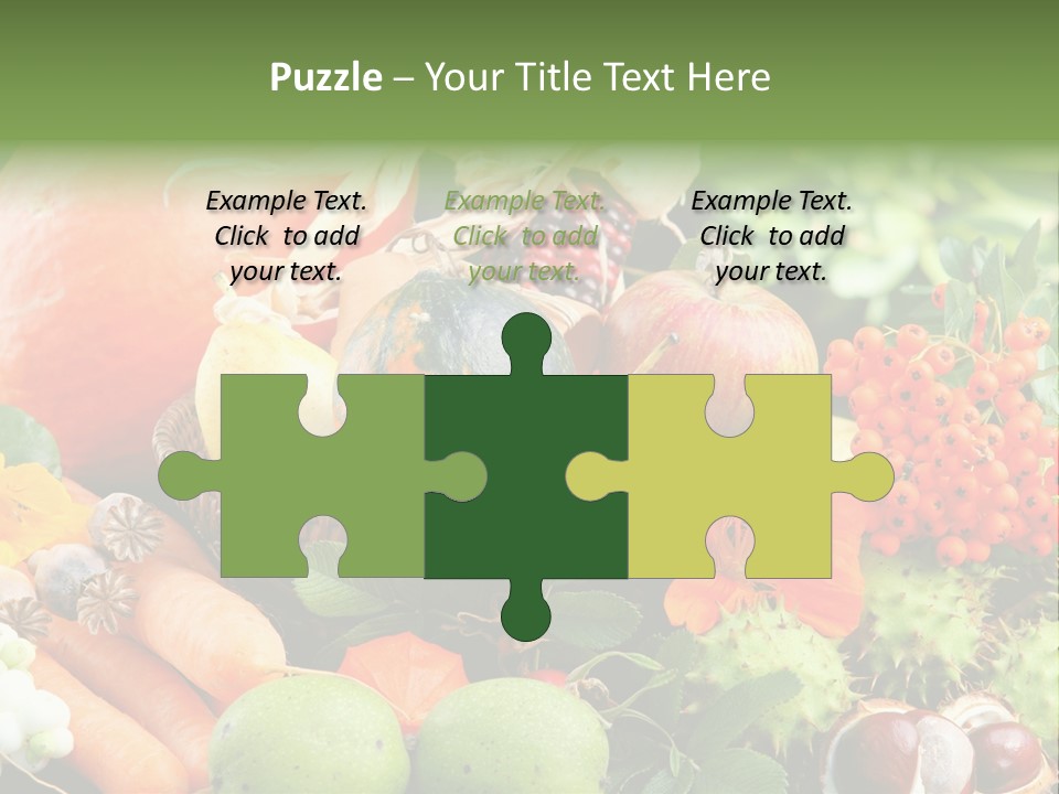 Stilleben Obst Herbstlich PowerPoint Template