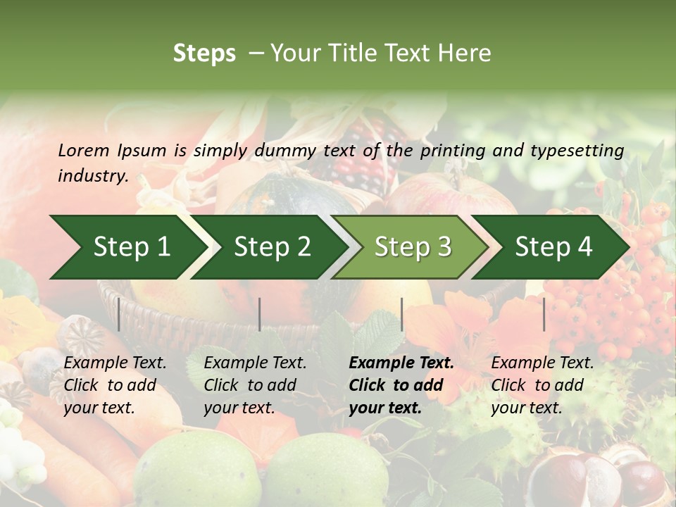 Stilleben Obst Herbstlich PowerPoint Template