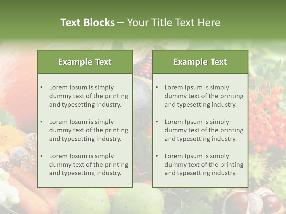 Stilleben Obst Herbstlich PowerPoint Template