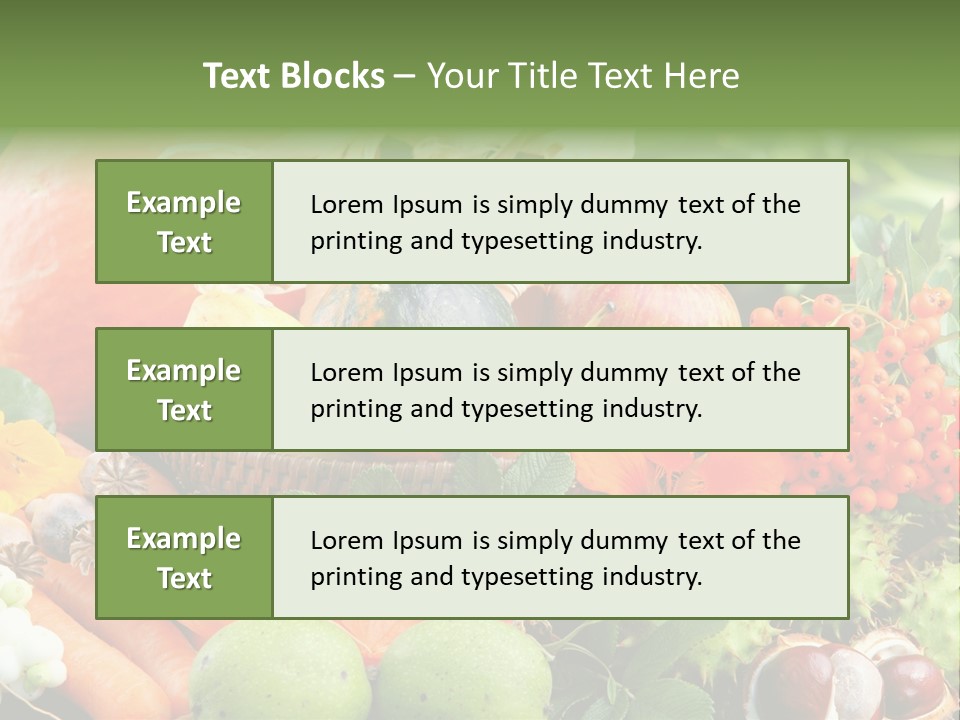 Stilleben Obst Herbstlich PowerPoint Template