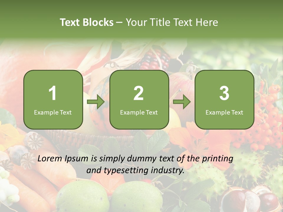 Stilleben Obst Herbstlich PowerPoint Template