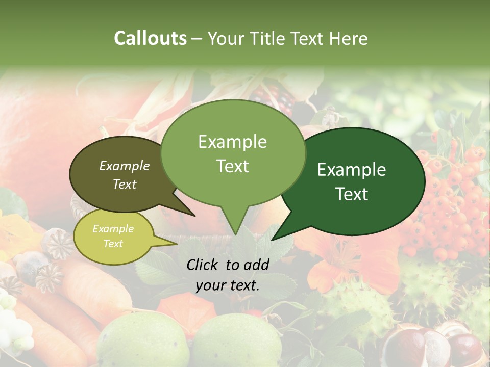 Stilleben Obst Herbstlich PowerPoint Template