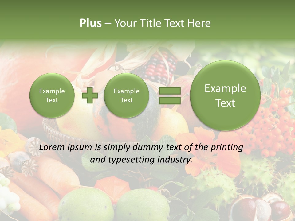 Stilleben Obst Herbstlich PowerPoint Template