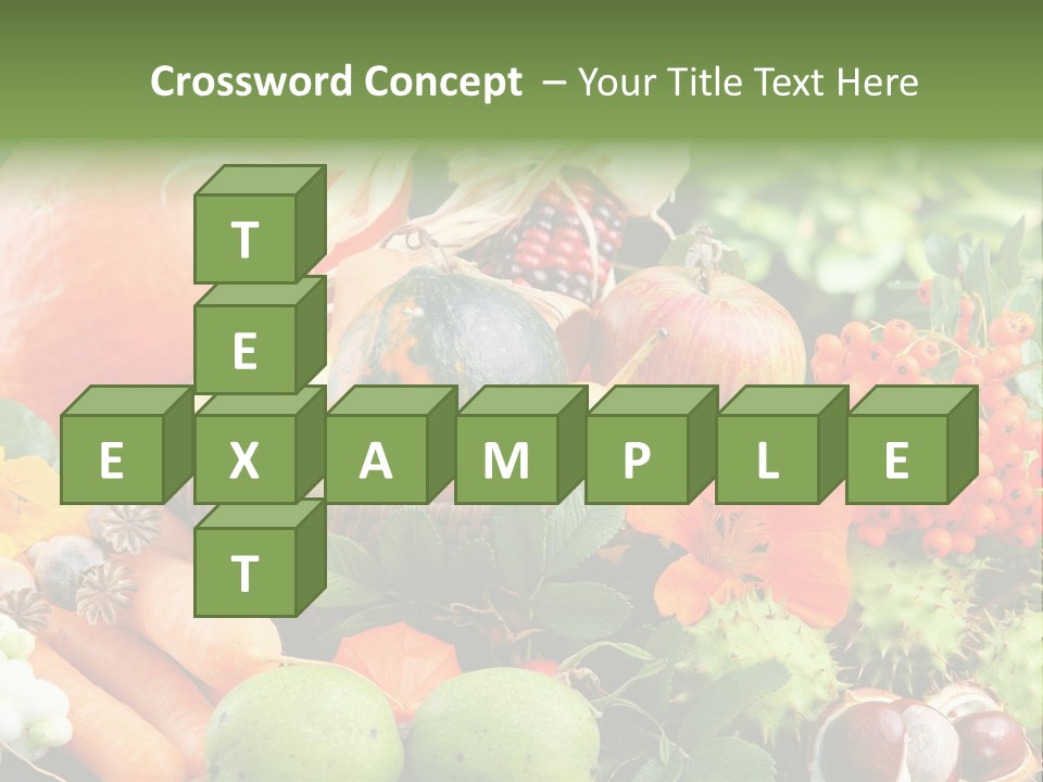 Stilleben Obst Herbstlich PowerPoint Template