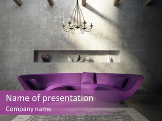 Interior Atmospheric Grey PowerPoint Template