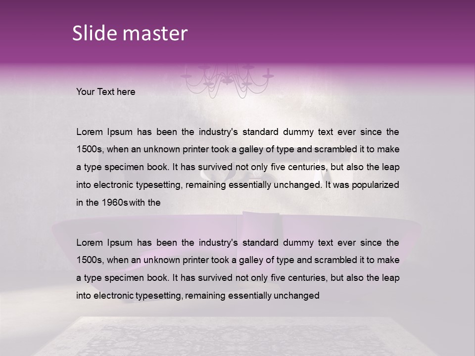 Interior Atmospheric Grey PowerPoint Template