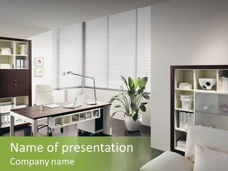 Sky Architectural Lounge PowerPoint Template