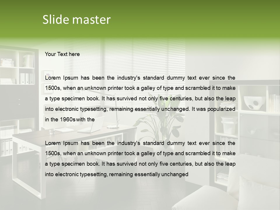 Sky Architectural Lounge PowerPoint Template