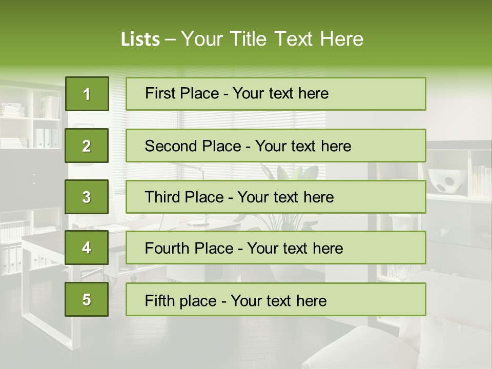 Sky Architectural Lounge PowerPoint Template