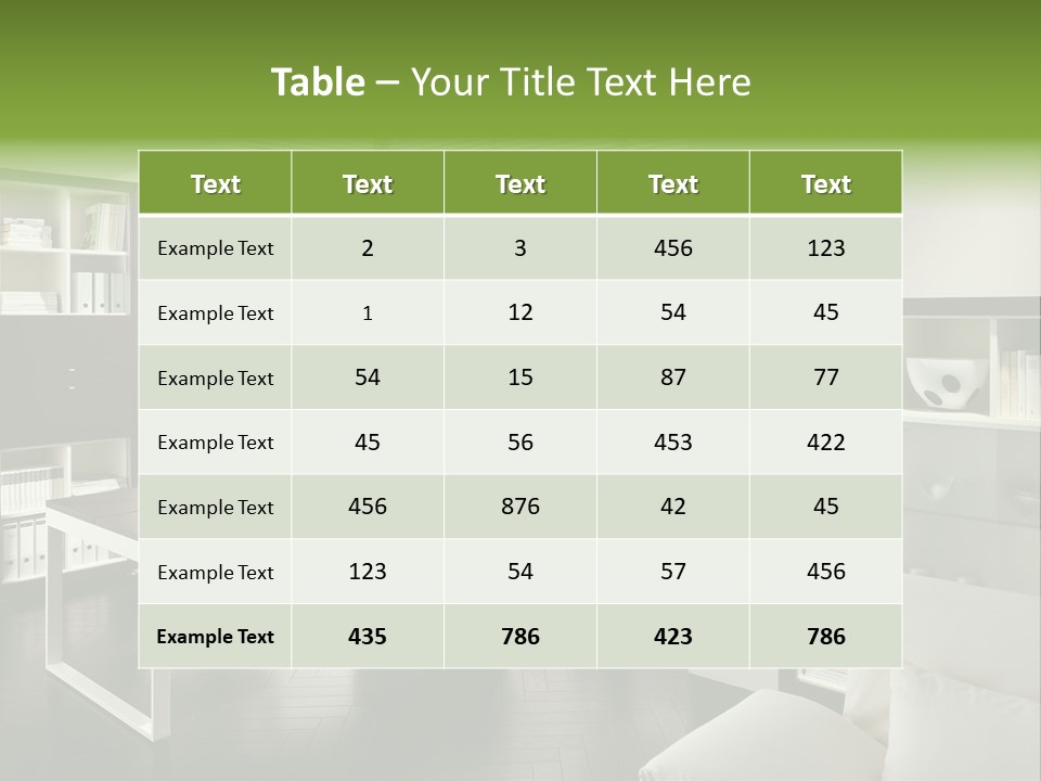 Sky Architectural Lounge PowerPoint Template