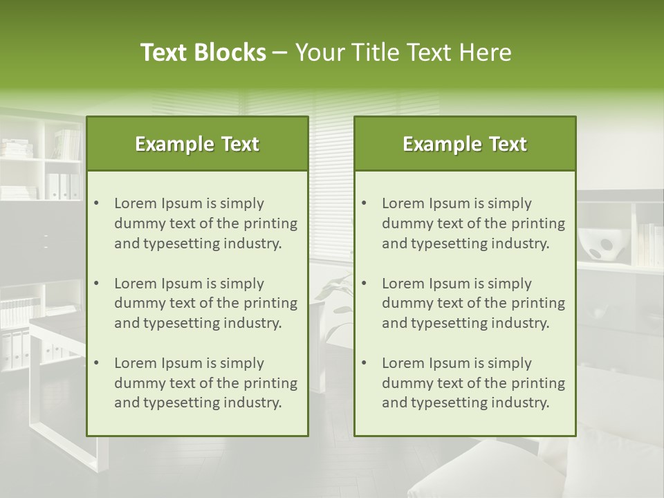 Sky Architectural Lounge PowerPoint Template