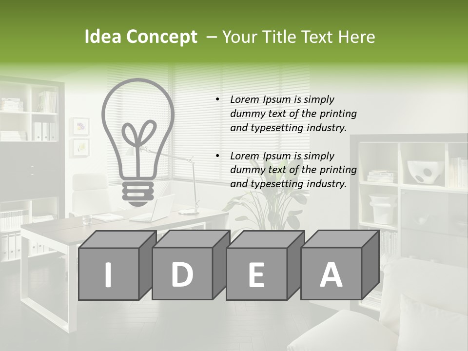Sky Architectural Lounge PowerPoint Template