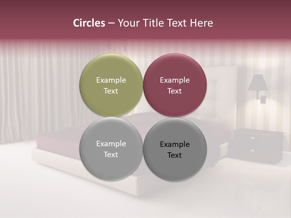 Lamp Flower Bedroom PowerPoint Template