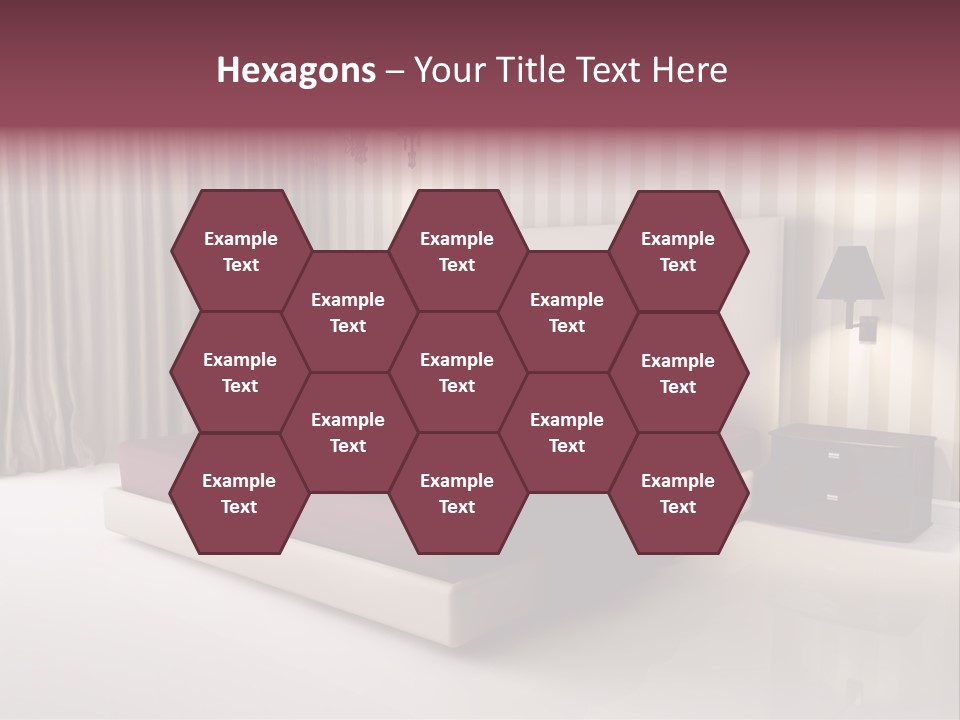 Lamp Flower Bedroom PowerPoint Template