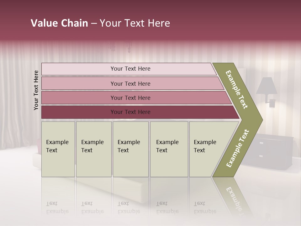 Lamp Flower Bedroom PowerPoint Template
