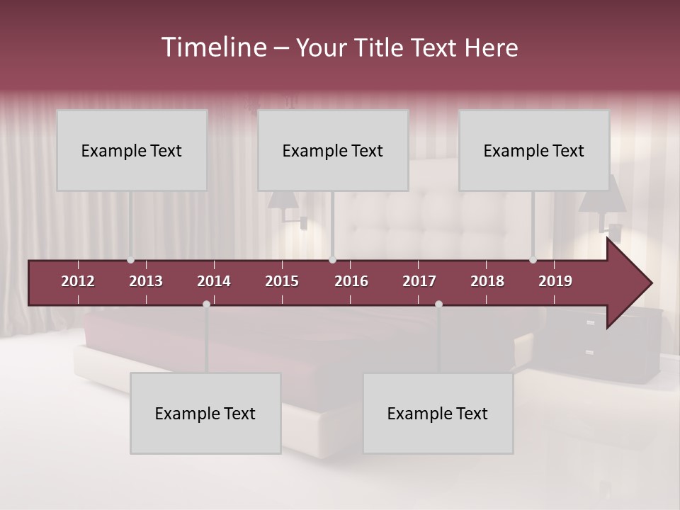 Lamp Flower Bedroom PowerPoint Template