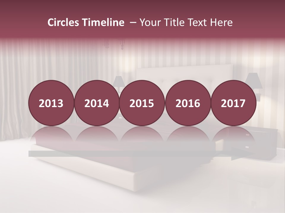 Lamp Flower Bedroom PowerPoint Template