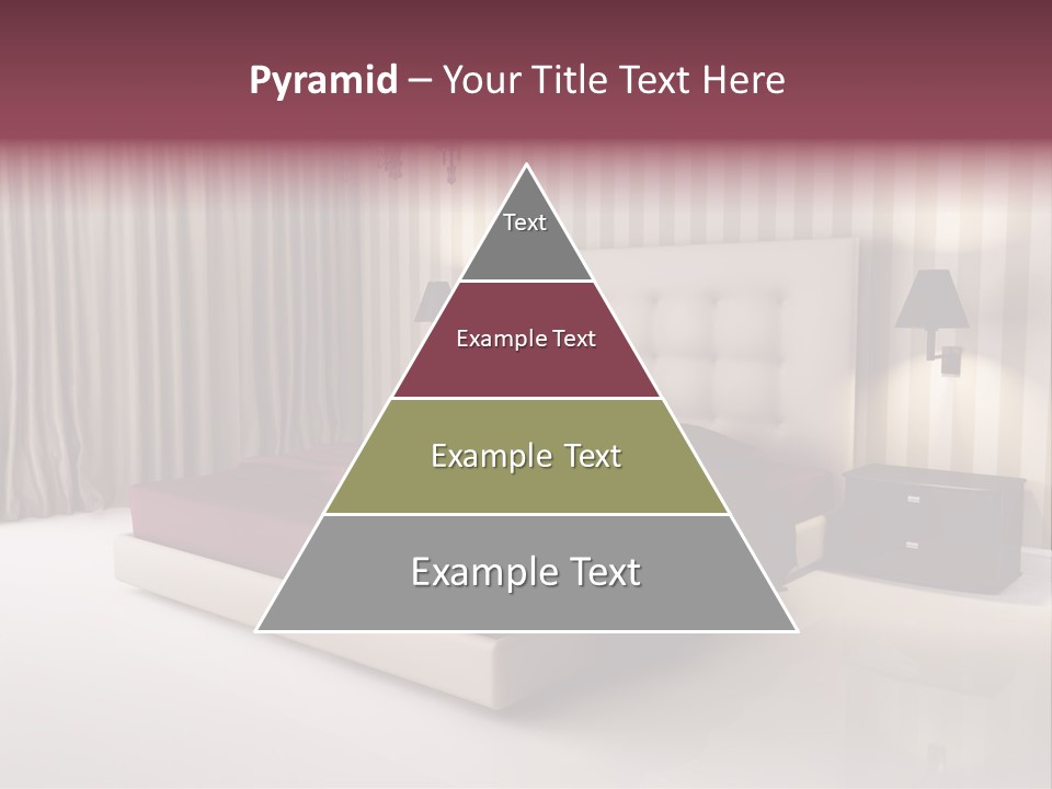 Lamp Flower Bedroom PowerPoint Template