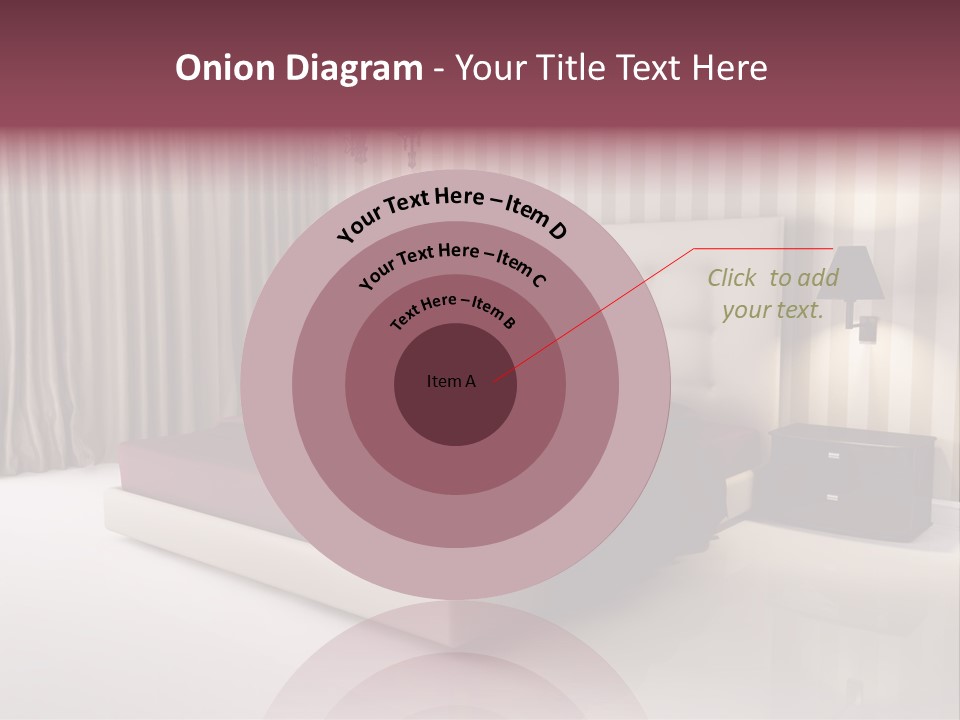 Lamp Flower Bedroom PowerPoint Template