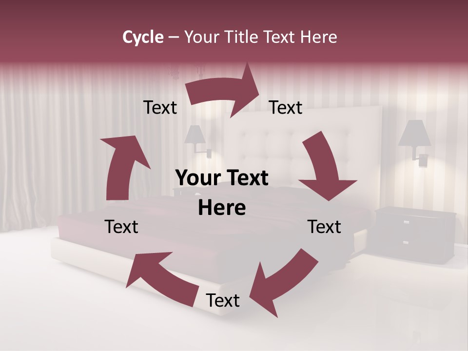 Lamp Flower Bedroom PowerPoint Template