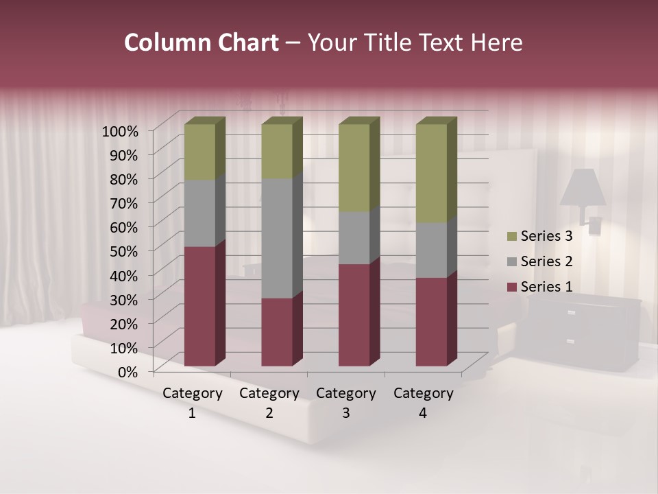Lamp Flower Bedroom PowerPoint Template