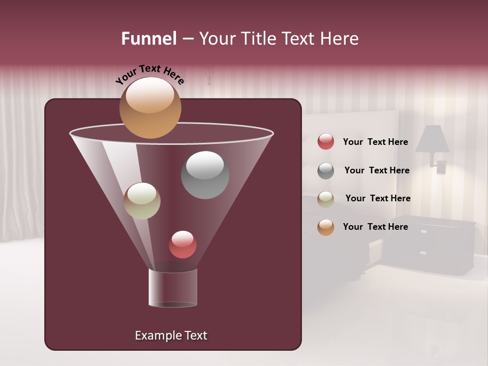 Lamp Flower Bedroom PowerPoint Template