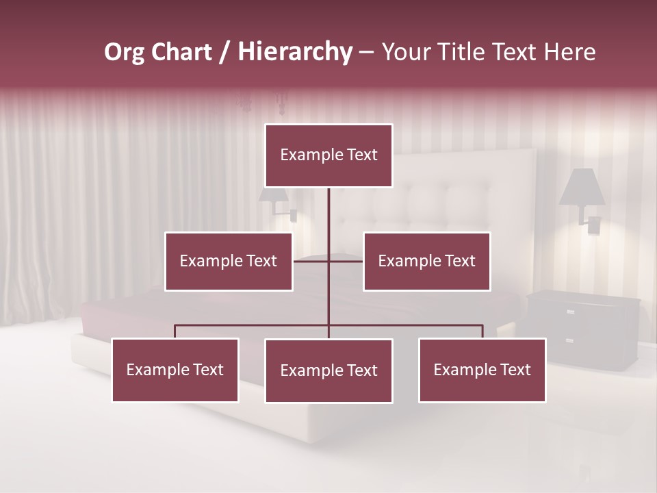 Lamp Flower Bedroom PowerPoint Template