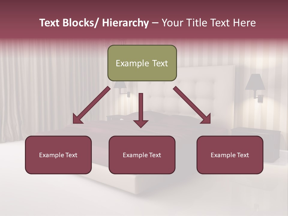 Lamp Flower Bedroom PowerPoint Template