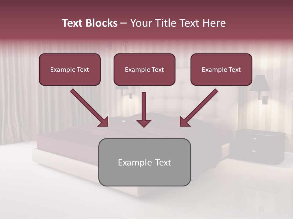 Lamp Flower Bedroom PowerPoint Template